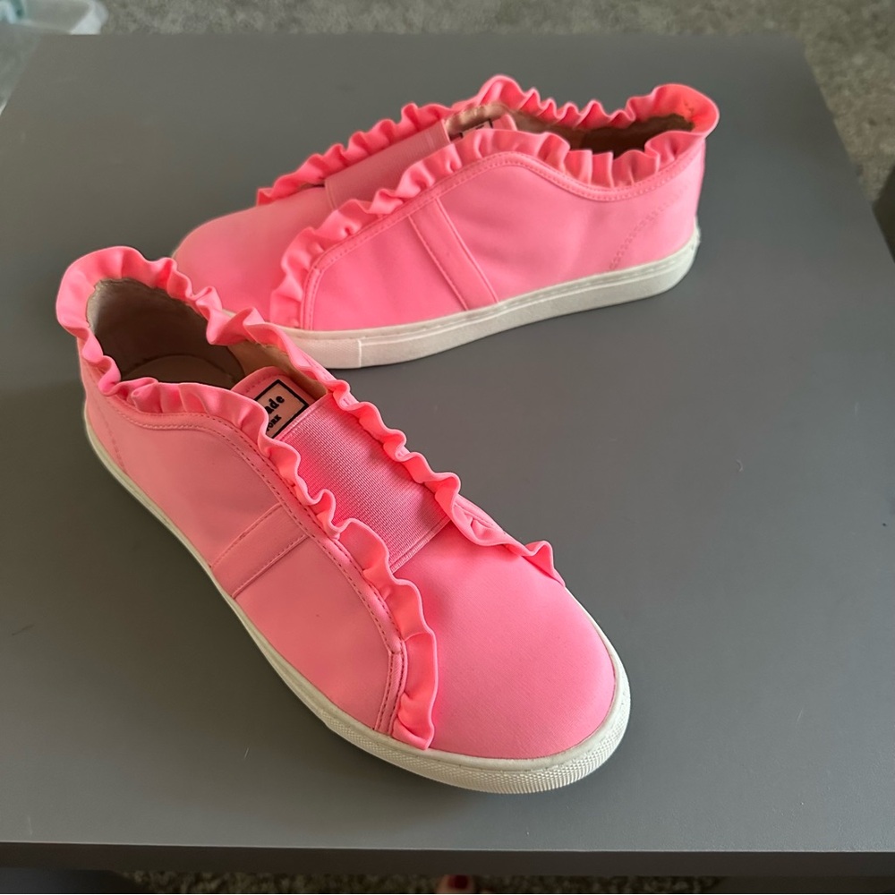 Kate Spade Neon Pink Slip on Sneakers